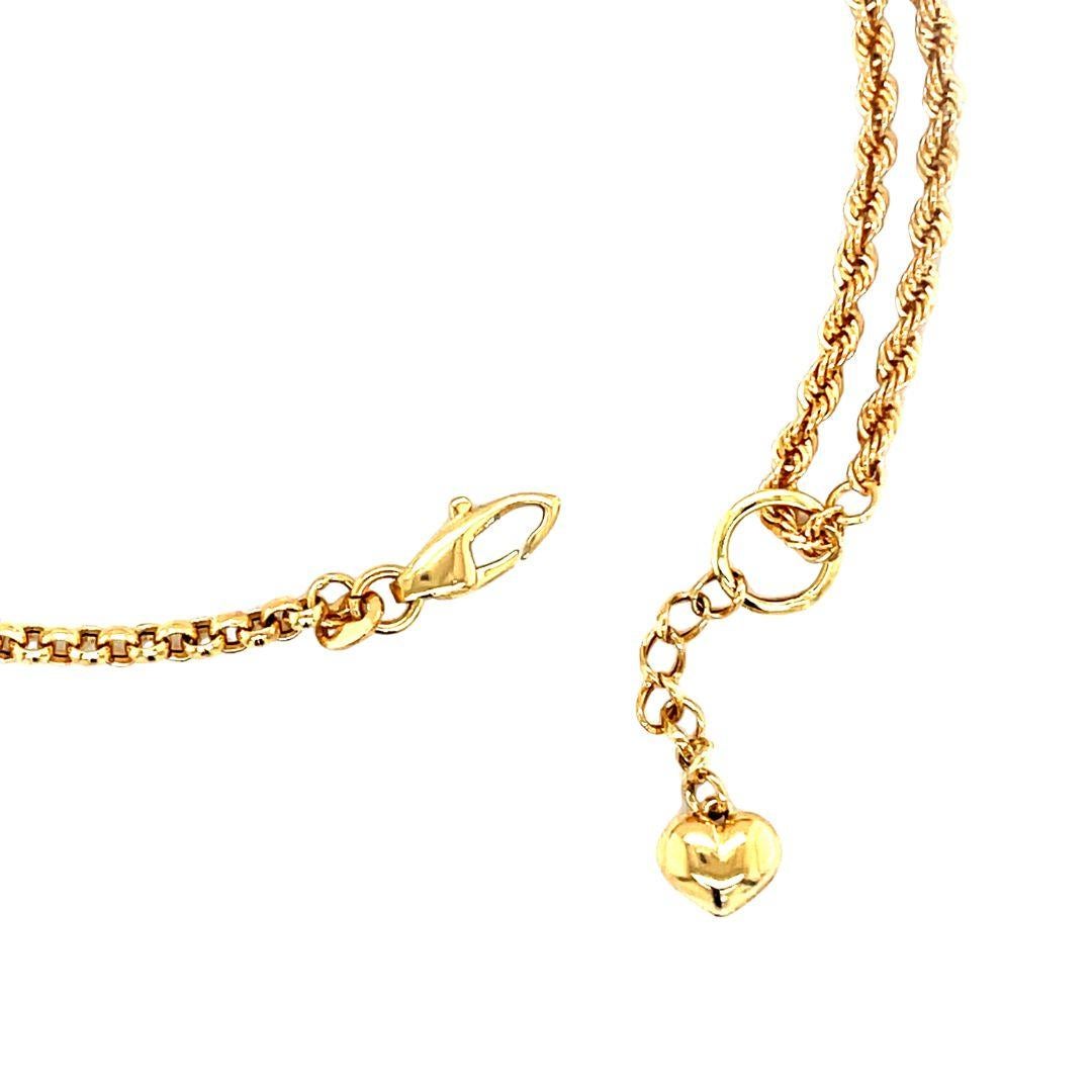 Femenino o masculino Pulsera de cadena de oro rosa de 18 quilates con charm infinito en venta