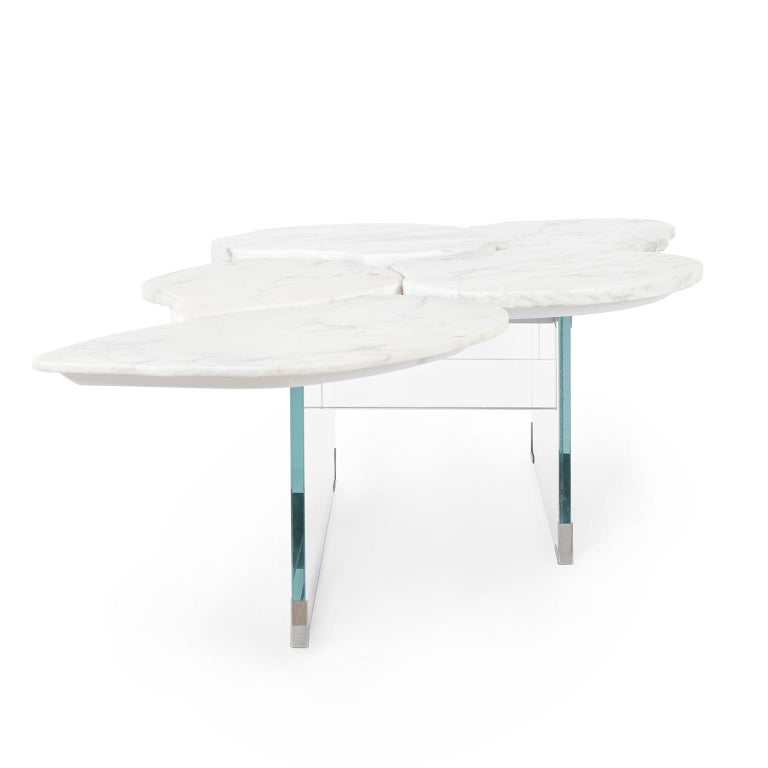 Greenapple Coffee Table, Infinity Coffee Table, Marble Top, Handmade in Portugal In New Condition For Sale In Cartaxo, PT
