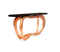 Infinity Console  - Hand-Crafted Brass & Veneer - Boca do Lobo