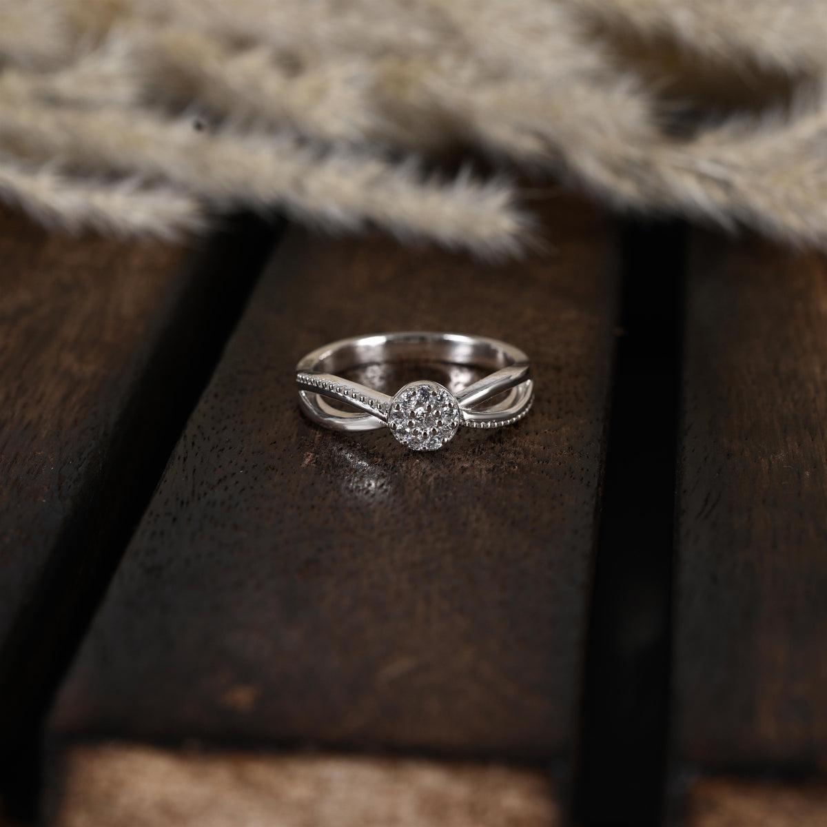 Infinity Design Moissanite Ring 925 Sterling Silv… - image 5