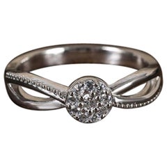 Infinity Design Moissanite Ring 925 Sterling Silver Gifts For Her Engagement .