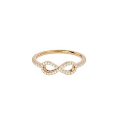 Infinity Diamond Ring in 18 Karat Gold
