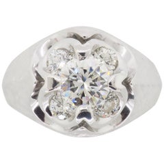 Infinity Diamond Ring Made in 14 Karat White Gold Infinity Diamond Ring Made in 14 Karat White Gold