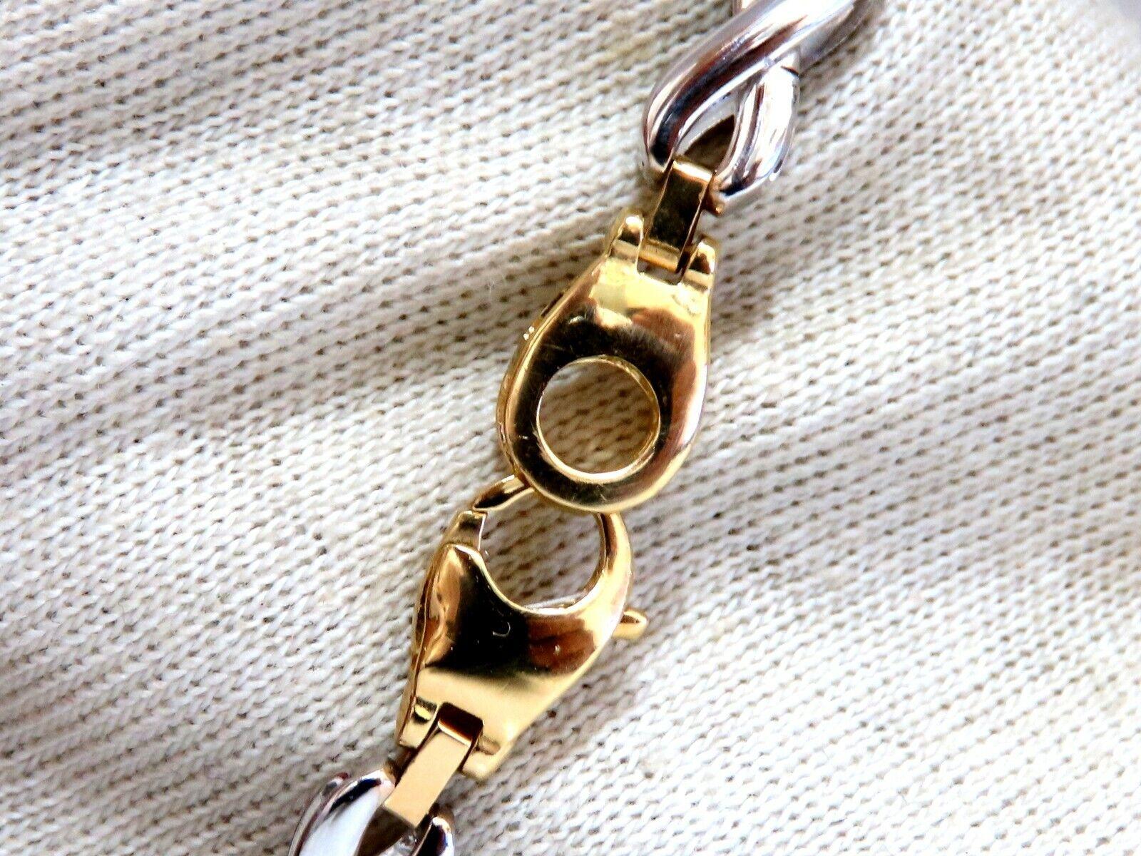 14kt yellow gold infinity link bracelet