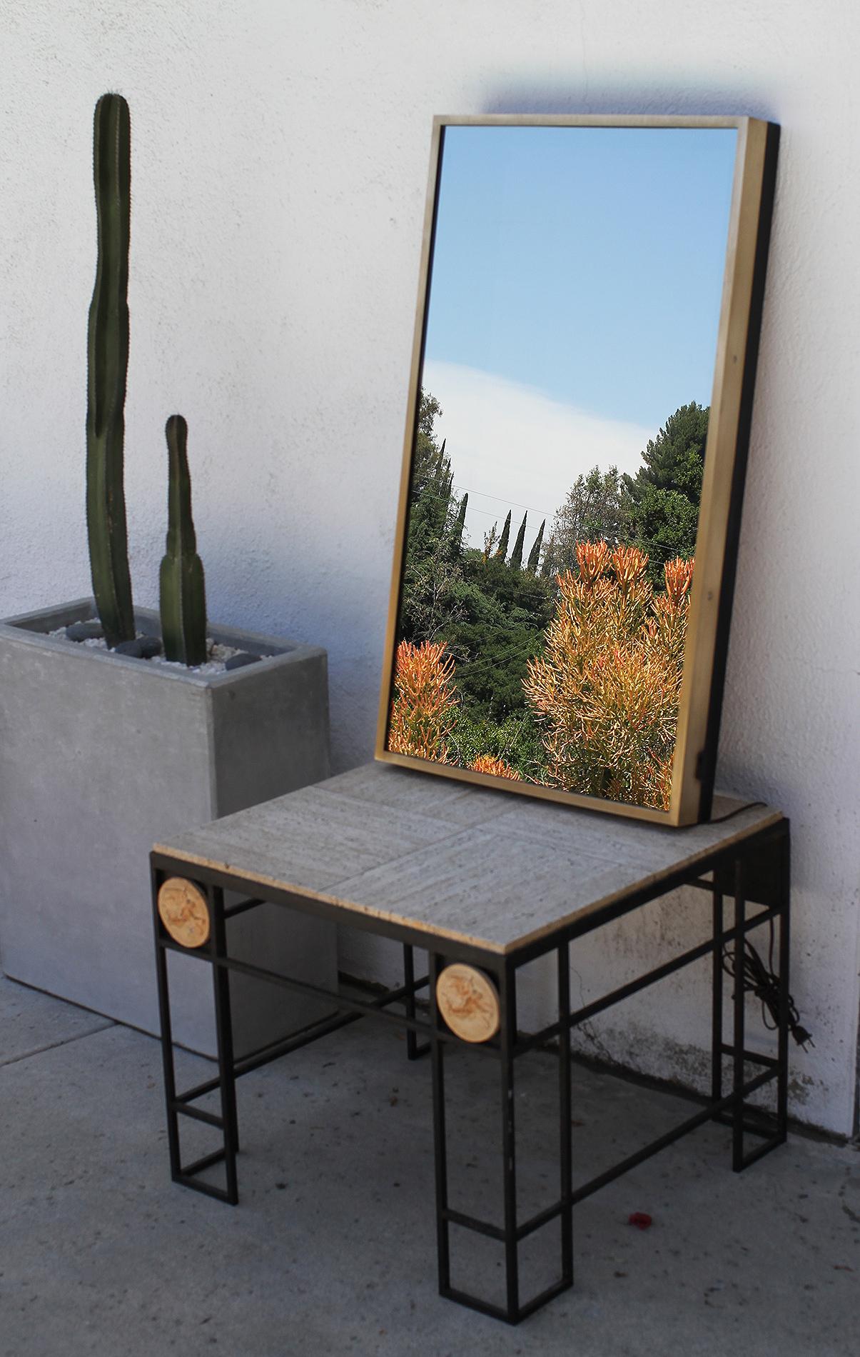 French Infinity Mirror Authentic and Original 1970s 