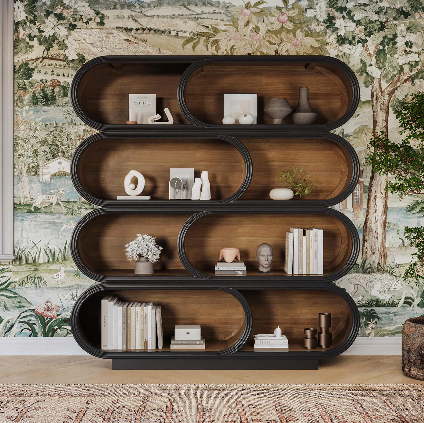 Infinity Modern Open Bookcase For Sale 1