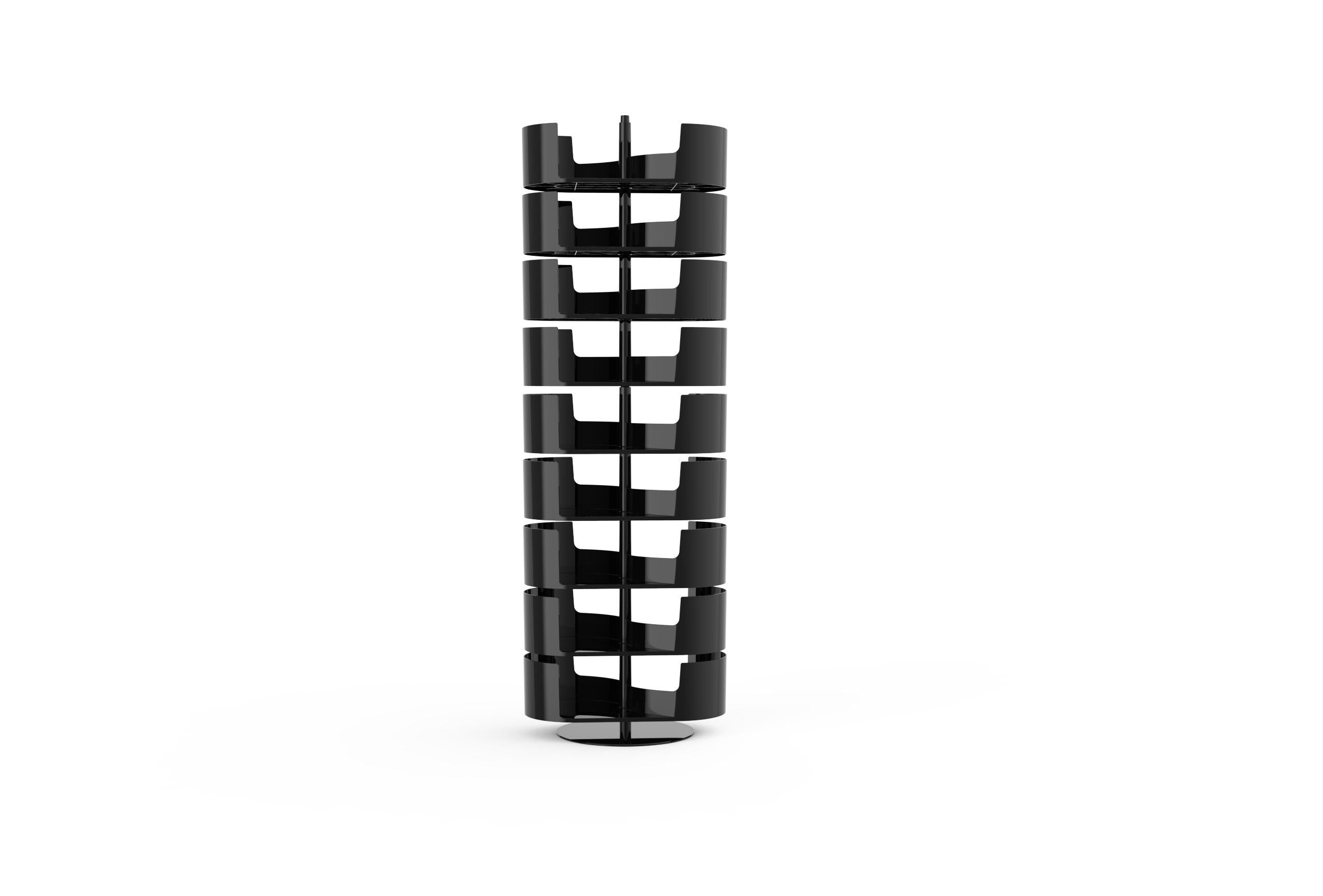 Infinity black designer shoe rack - 6 Shelves In New Condition For Sale In Calenzano, IT