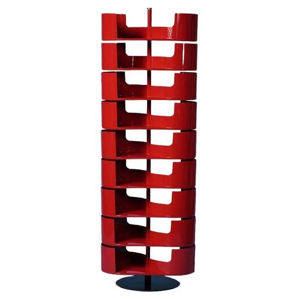 Infinity Red - Design Shoe Rack - 9 Shelves For Sale at 1stDibs
