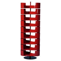 Infinity Rojo - Mueble zapatero de diseño - 9 estantes