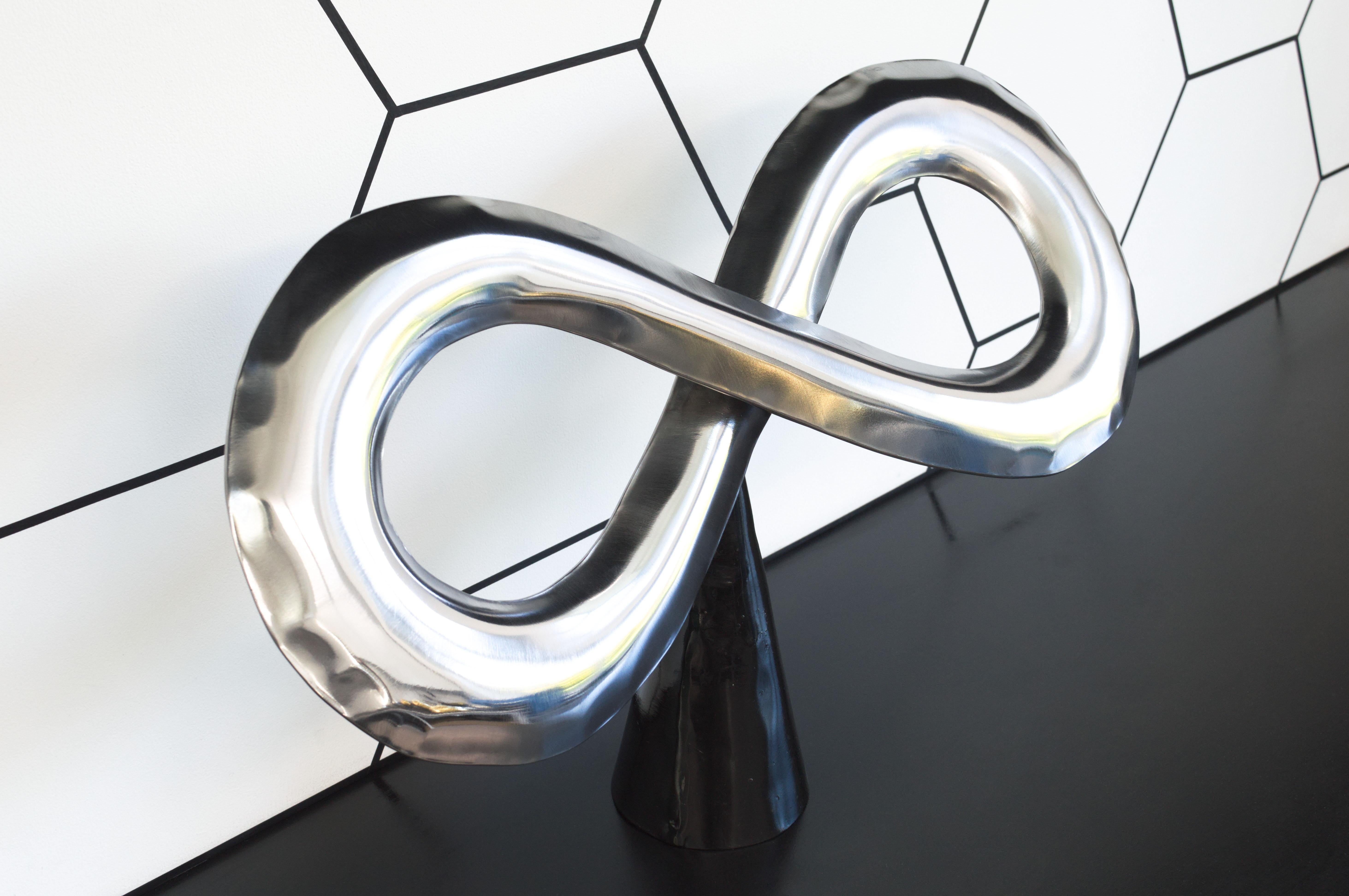 British Infinity Sculpture in Inflated Steel by Connor Holland For Sale