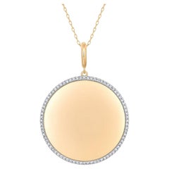 Infinity Shimmer Diamond 14K (or 18k upon request) Yellow Gold Pendant Necklace