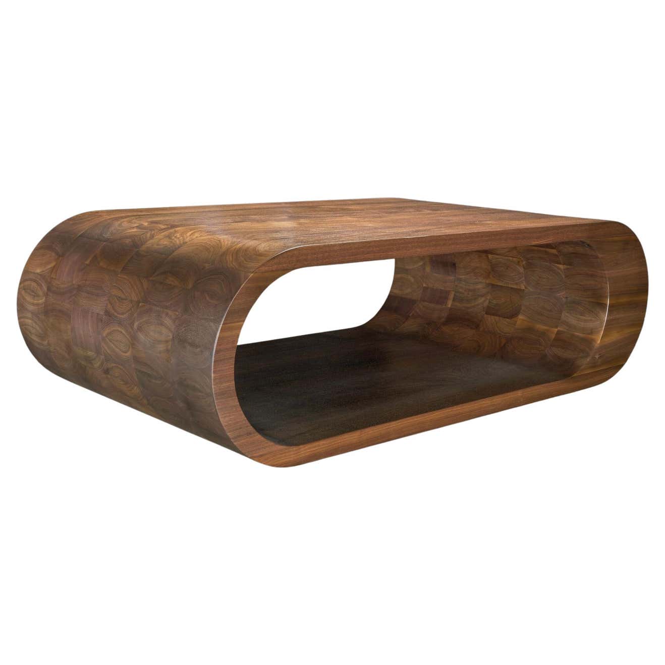 Rustic Infinity Table Designs Infinity, Solid Walnut Coffee Table For Sale at 1stDibs