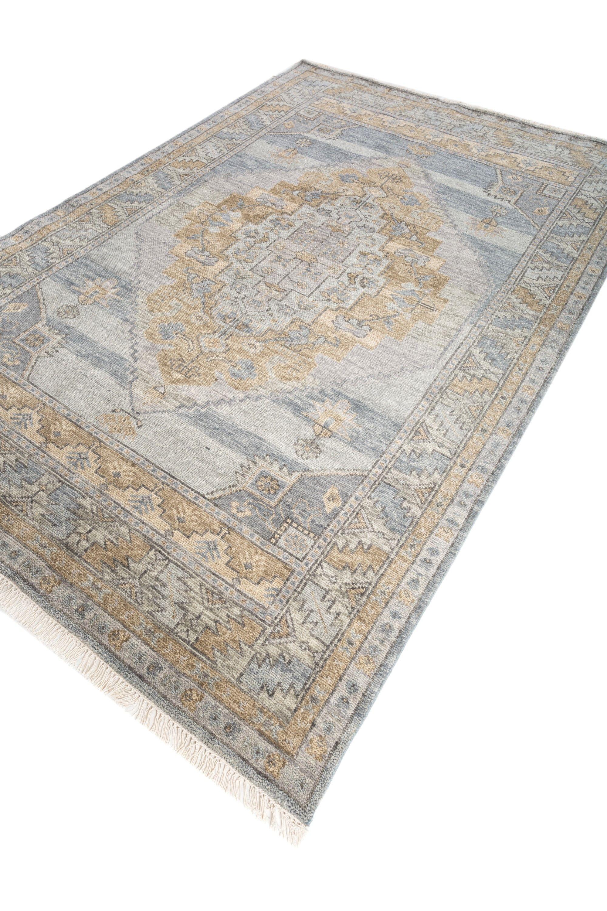 Tribal Infinity Veil Nickel 180X270 cm Hand-Knotted Rug For Sale