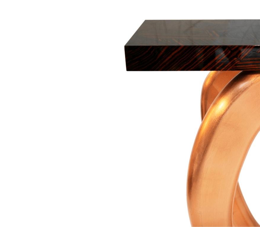 Modern Infinity Wood Carved Console Table by Boca do Lobo  For Sale