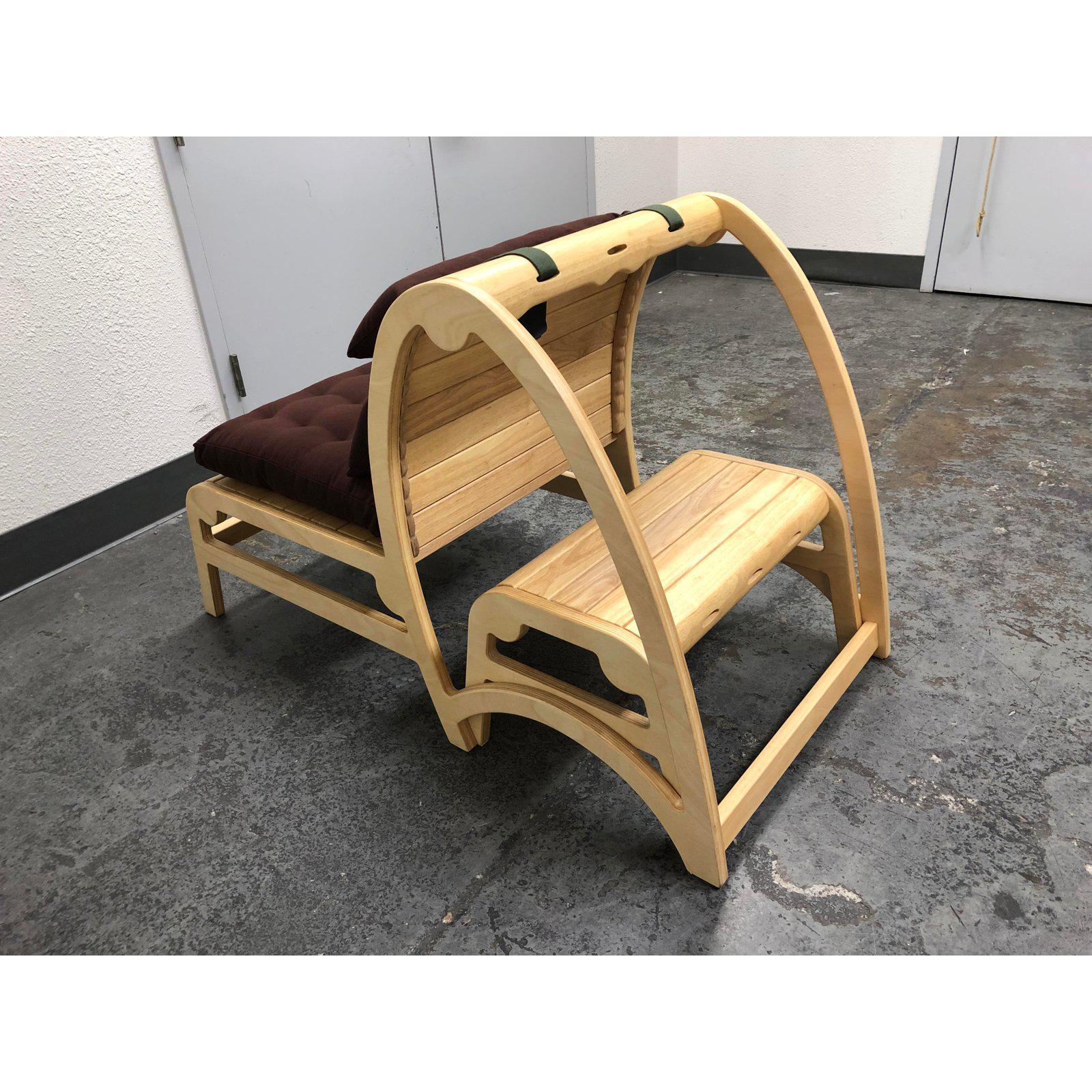 Infinity Yoga Chair and Ottoman from Bhoga In Good Condition For Sale In San Francisco, CA