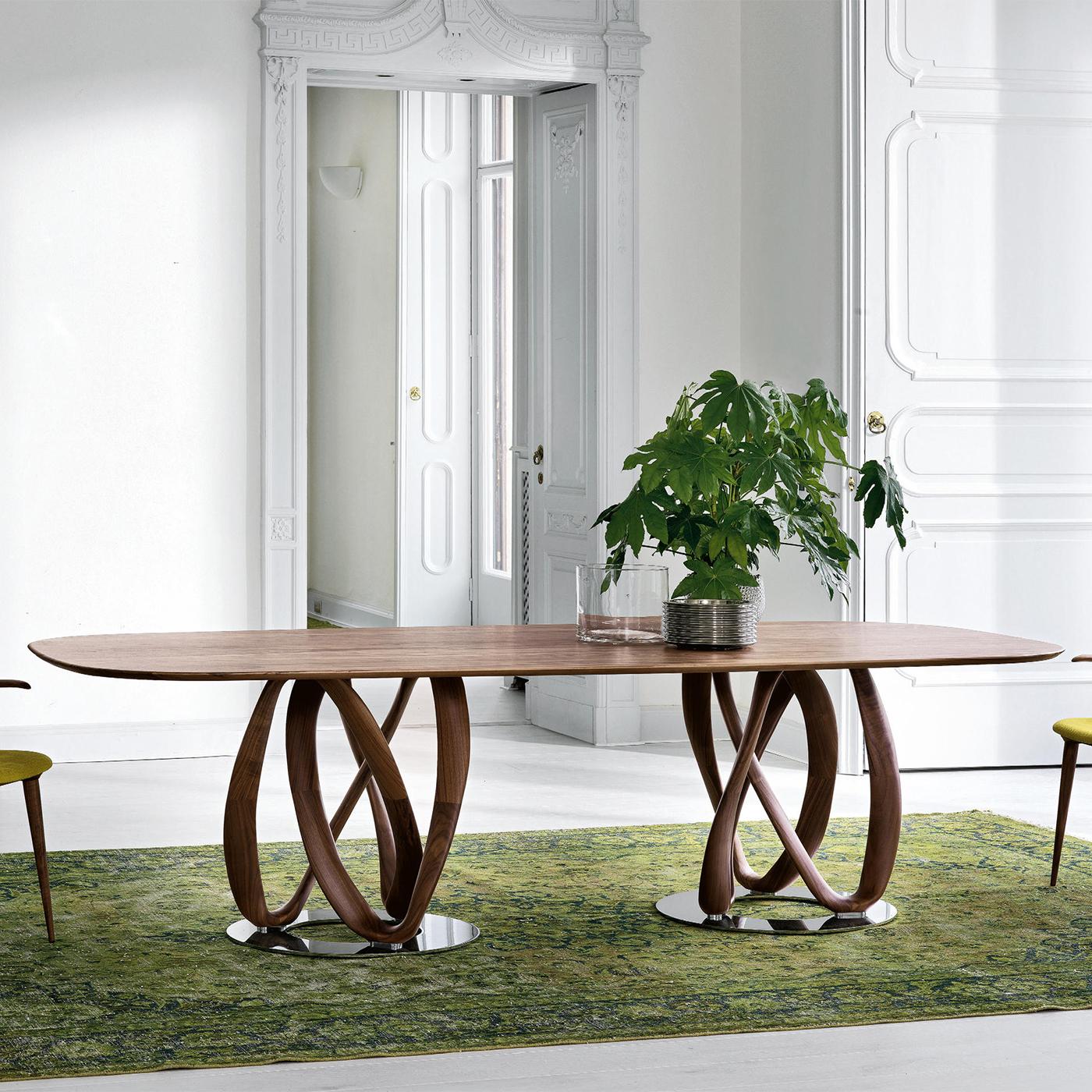 Infiny Walnut Dining Table For Sale 2