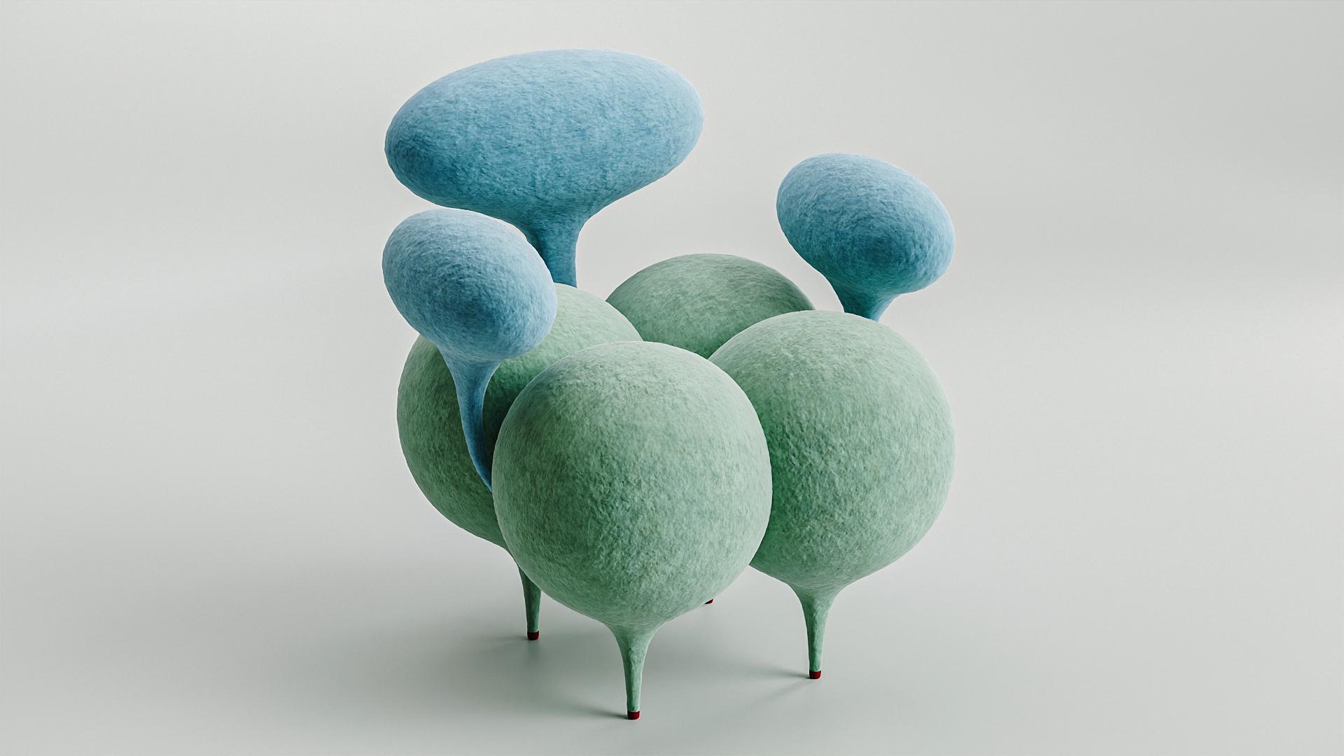Inflated Ass Chair by Taras Yoom
Limited Edition of 50
Dimensions: D 85 x W 92 x H 83 cm
Materials: Metal, PU, felt, fabric.

The chair is made of a metal frame and medium hardness polypropylene. At the top the entire structure is done over with