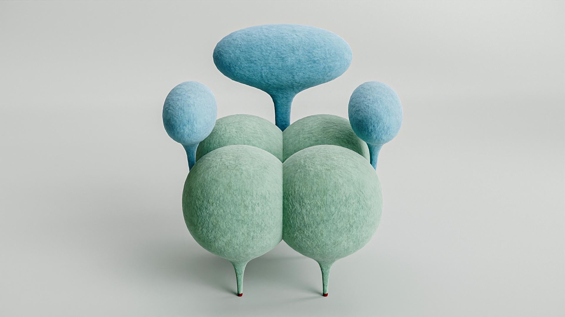 Aufgeblasener Arsch-Stuhl von Taras Yoom (Organische Moderne) im Angebot