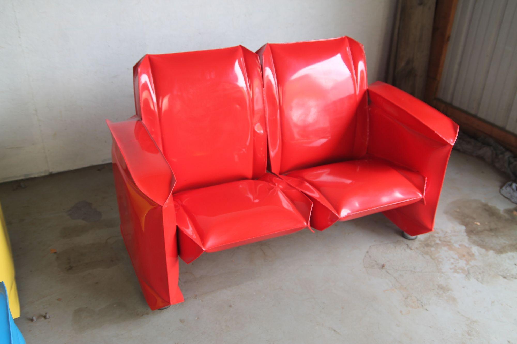 Inflated Steel Furniture Set by Robert Anderson For Sale 2