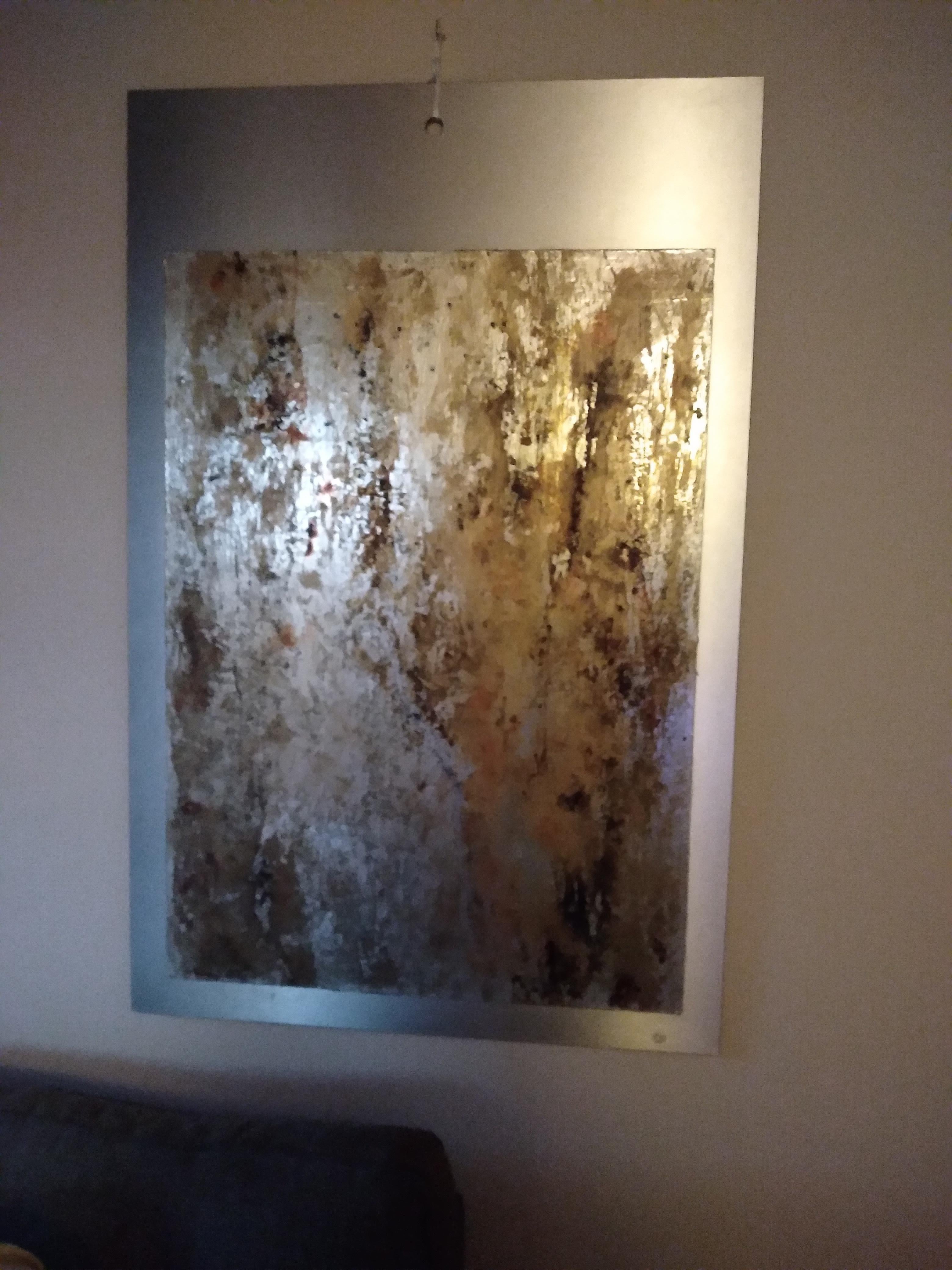 Informal Oil painting on Metal, Italy, 1960s For Sale 10