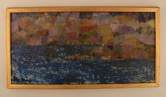 Inga Hense '1919-1999', Schweden, Öl auf Karton, Modernistische Landschaft, 1960er Jahre