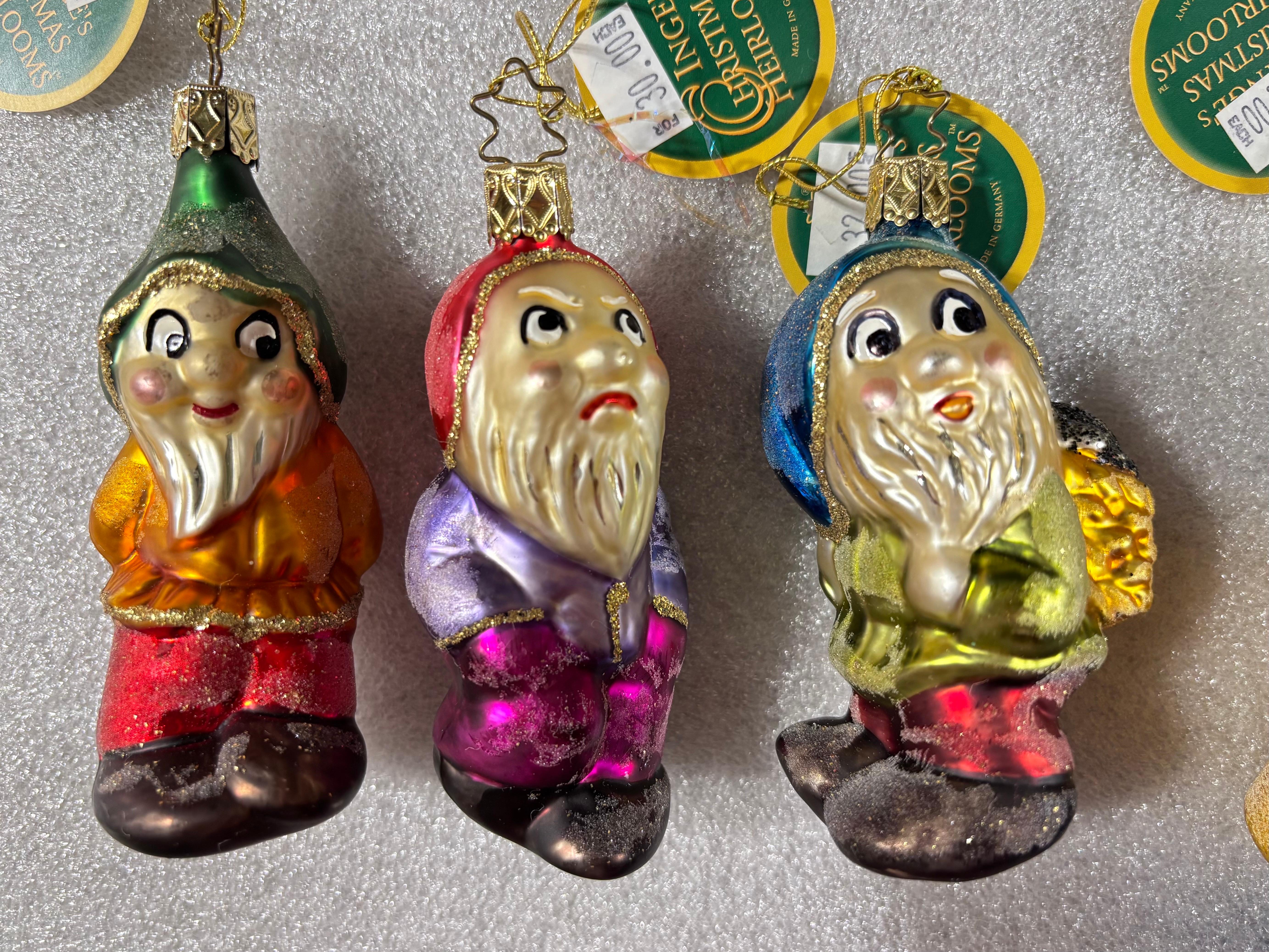 Inge-Glas und Christopher Radko Weihnachtsornamente, 16 Stück (Deutsch) im Angebot