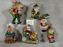 Inge-Glas, Mackenzie Child, and Christopher Radko Christmas Ornaments, Set of 20