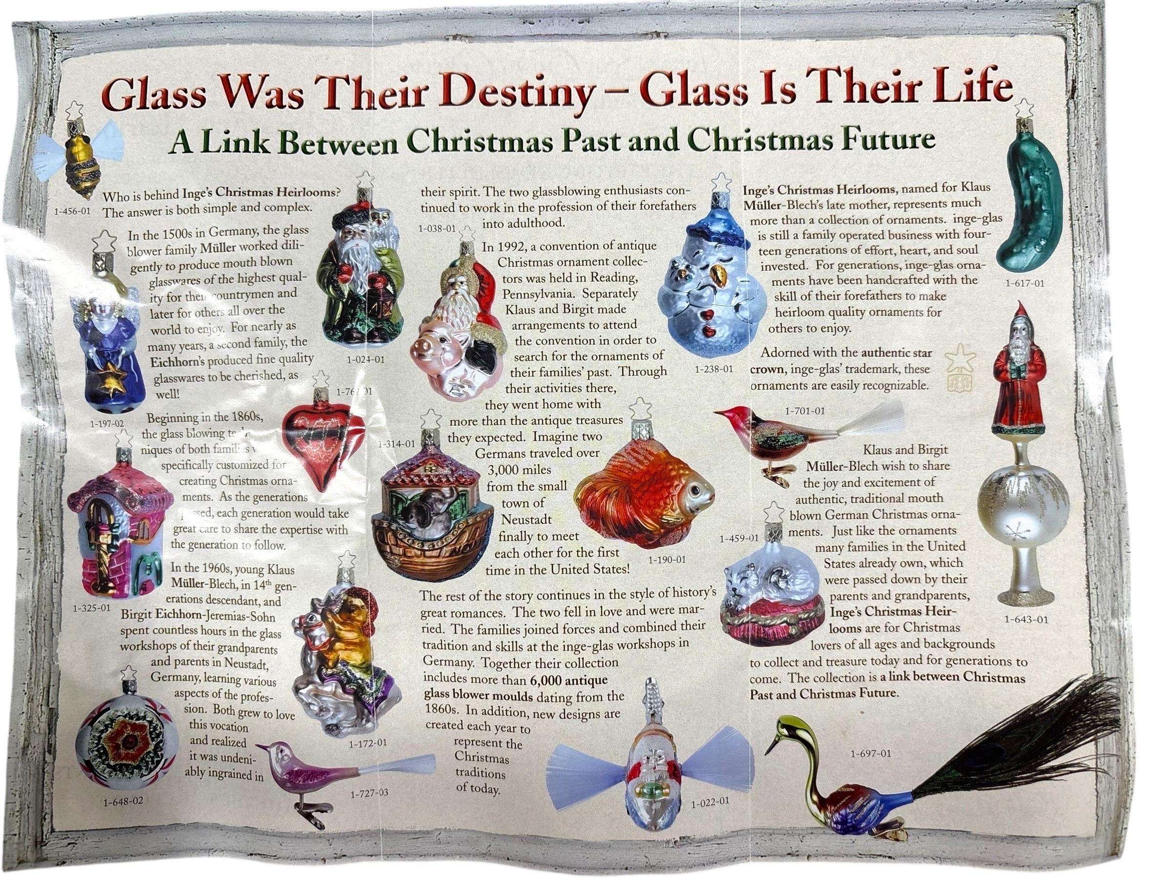 Inge-Glas, Mackenzie Child, and Christopher Radko Christmas Ornaments, Set of 20 in vendita 2