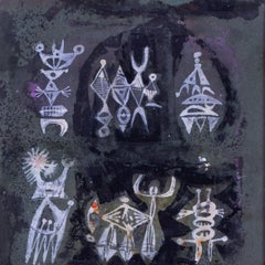 1953 mixed media work by German / Australian artist Inge King, Aboriginal