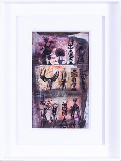 1953 mixed media work by German / Australian artist Inge King, Aboriginal II