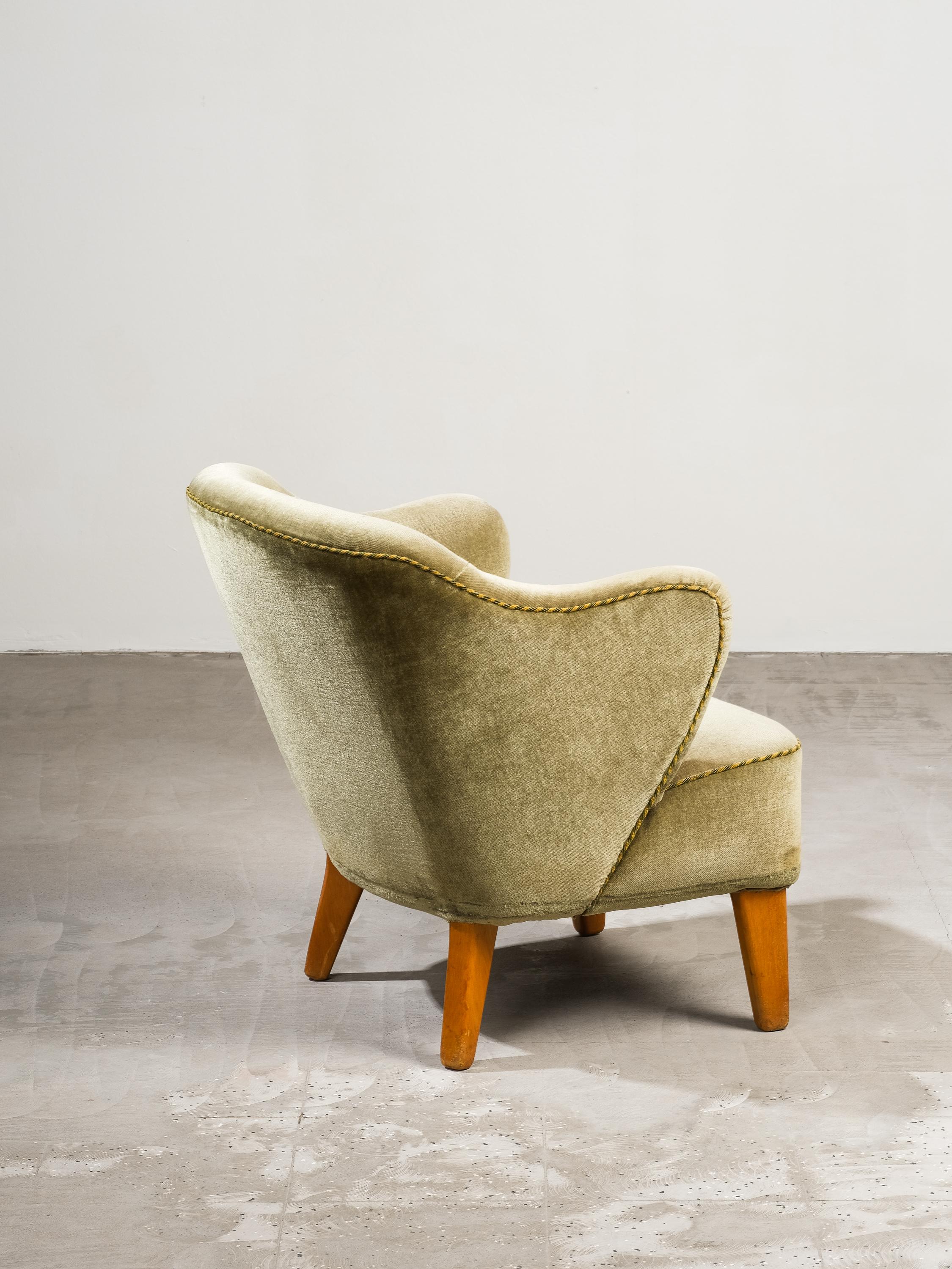 'Ingeborg' Easy Chair by Flemming Lassen, Asko, 1950s For Sale 11
