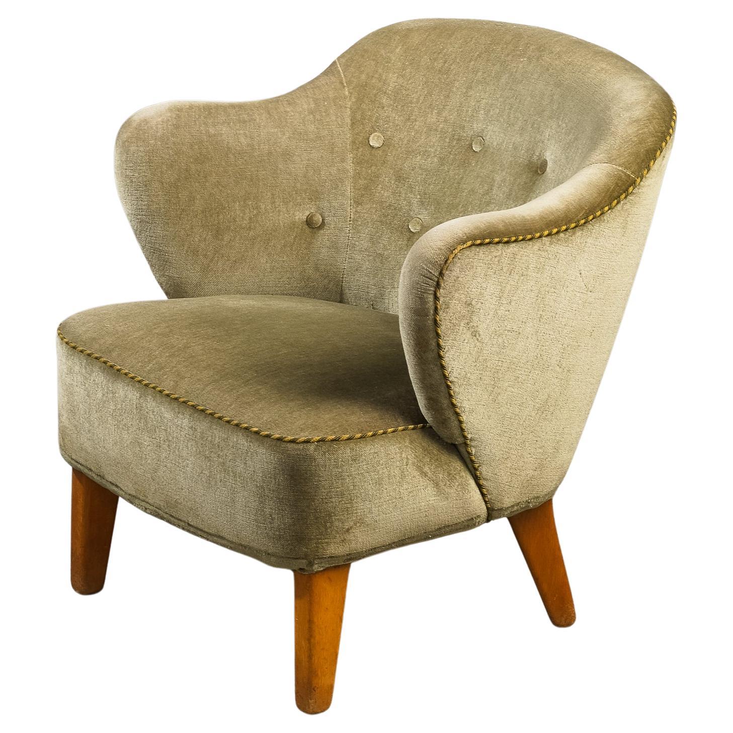'Ingeborg' Easy Chair by Flemming Lassen, Asko, 1950s For Sale