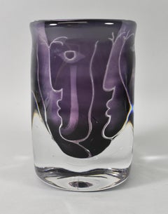 Vaso in vetro artistico "Ariel" di Ingeborg Lundin per Orrefors