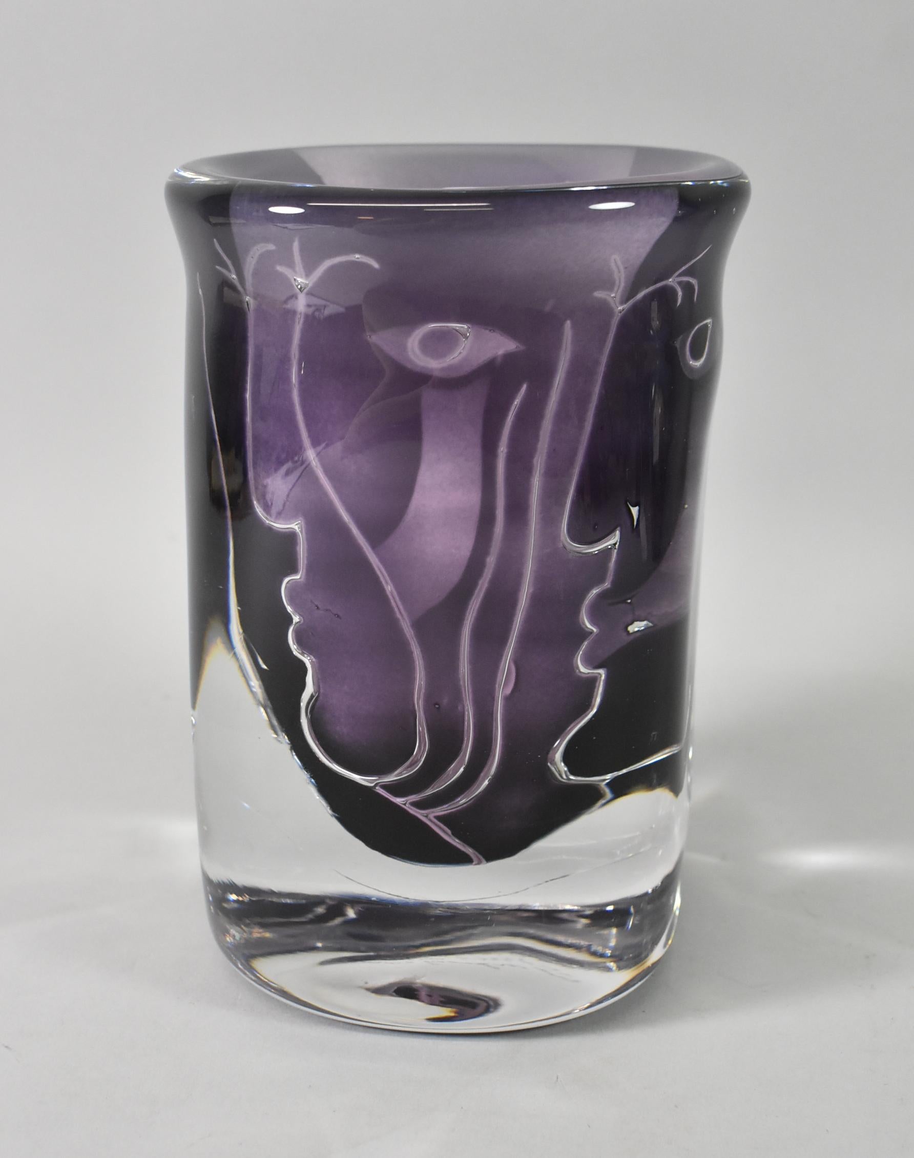 Vaso in vetro artistico 