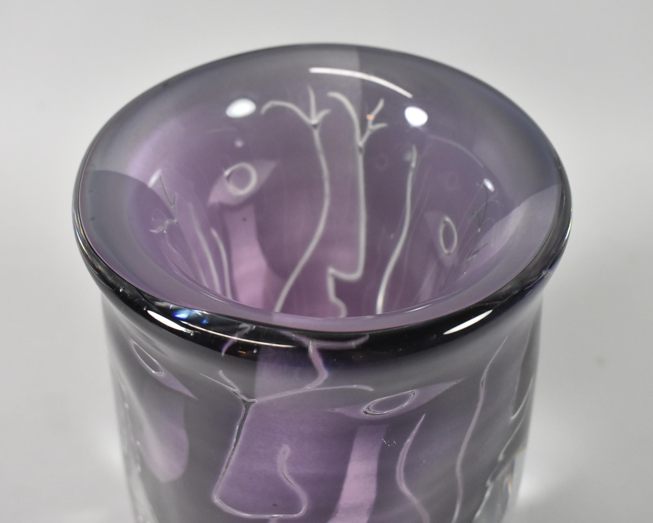 XX secolo Vaso in vetro artistico 