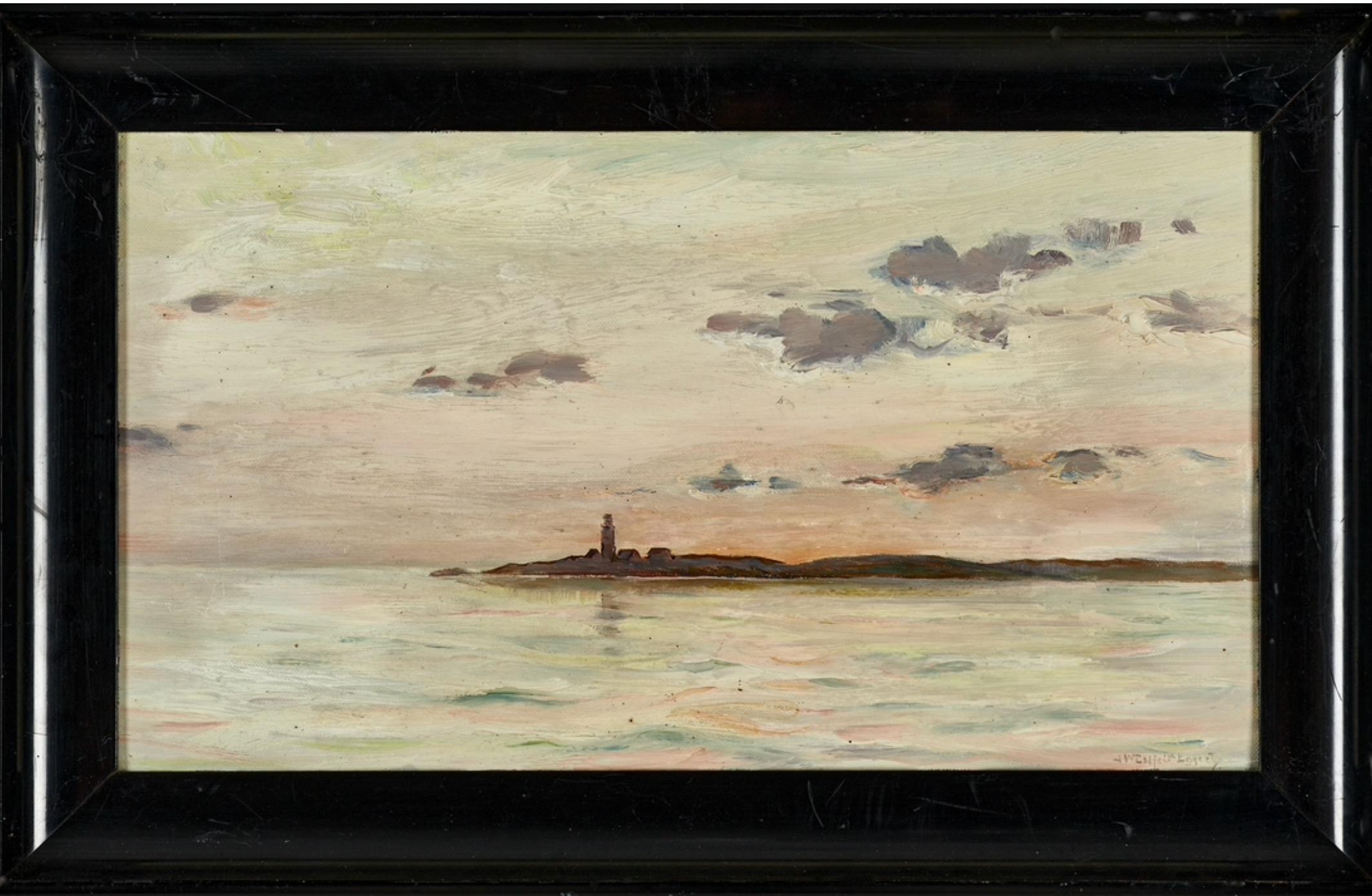 Ingeborg Westfelt-Eggertz, Sonnenuntergang in Hållö, Smögen.  (Impressionismus), Painting, von Ingeborg Westfelt-Eggertz 