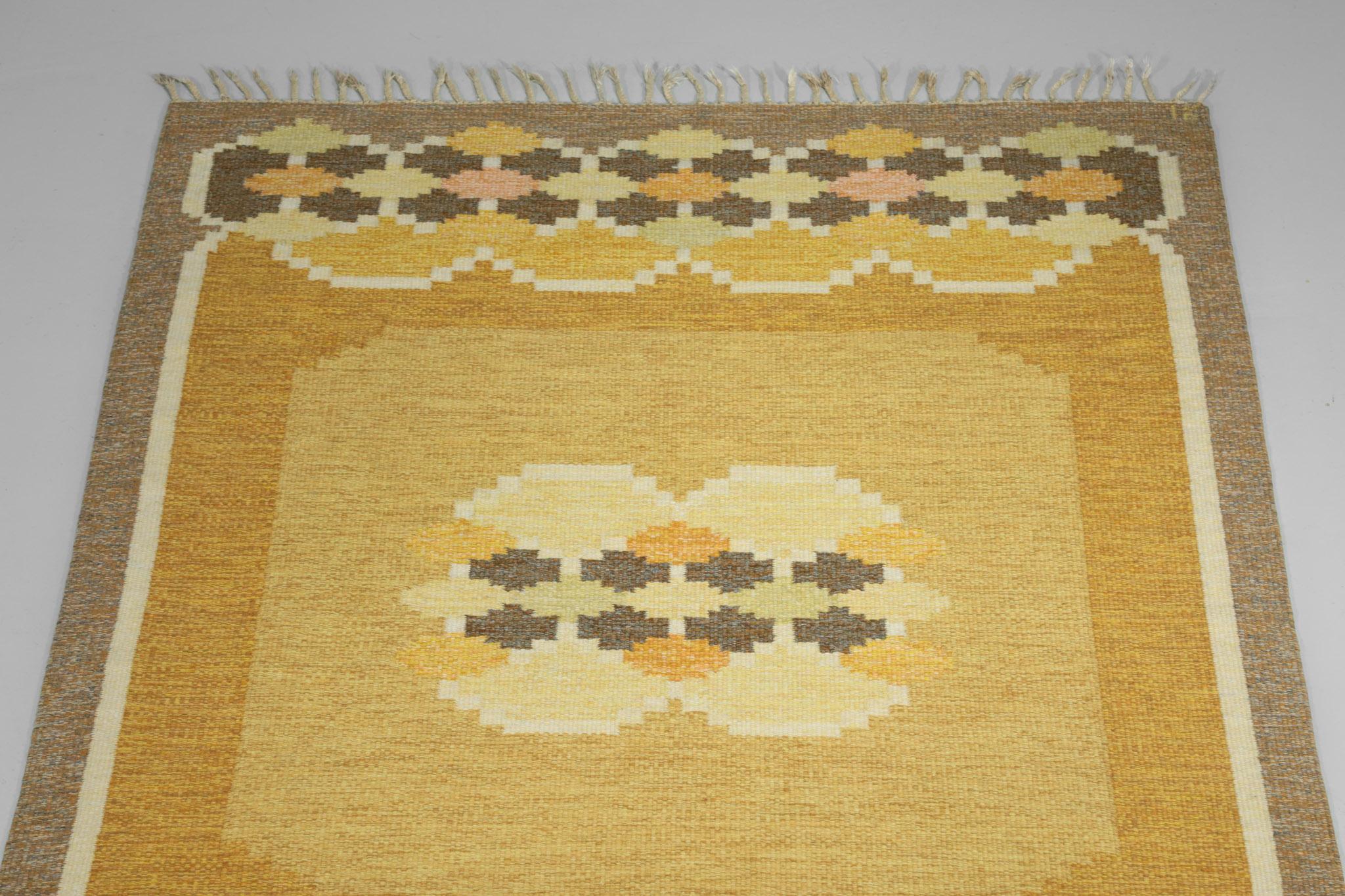 Ingegerd Silow Carpet Flat-Weave, Swedish Rug 2
