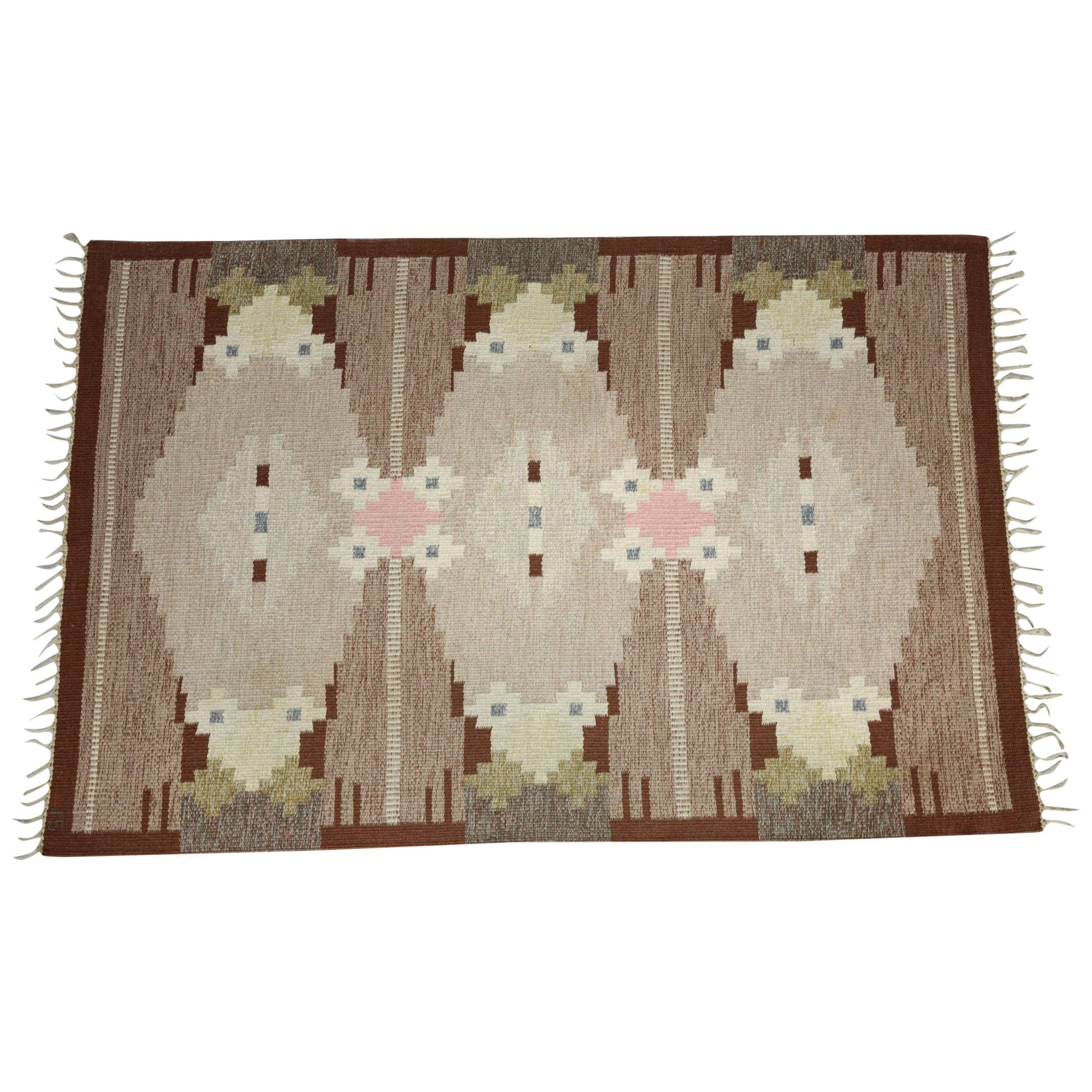 Ingegerd Silow Carpet Handwoven, Swedish Rug
