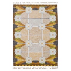 Ingegerd Silow Carpet Swedish Flat Weave Rug Wool Röllakan Rölakan 1960s