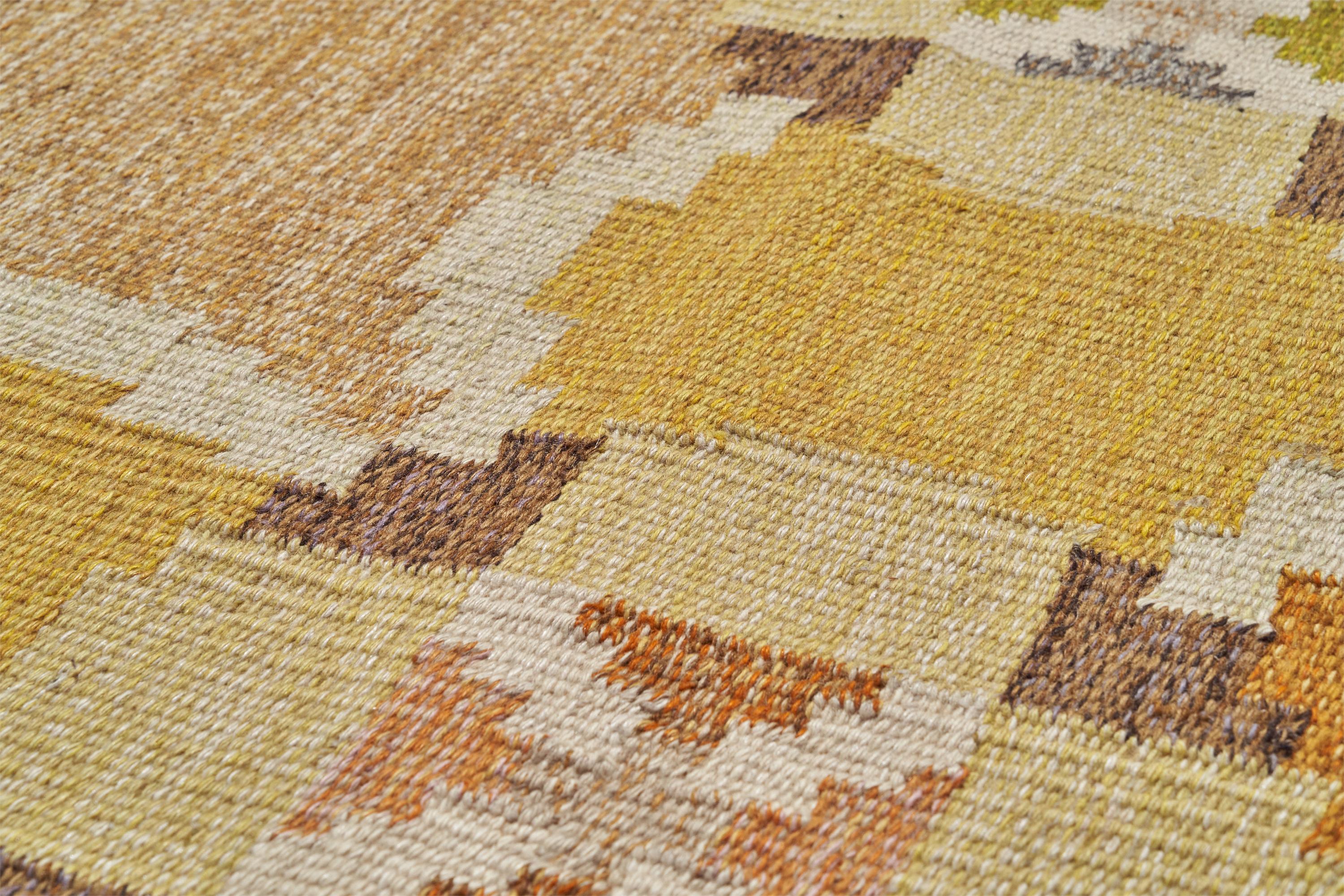 Ingegerd Silow, Carpet, Wool, Sweden, 1950s In Fair Condition For Sale In High Point, NC