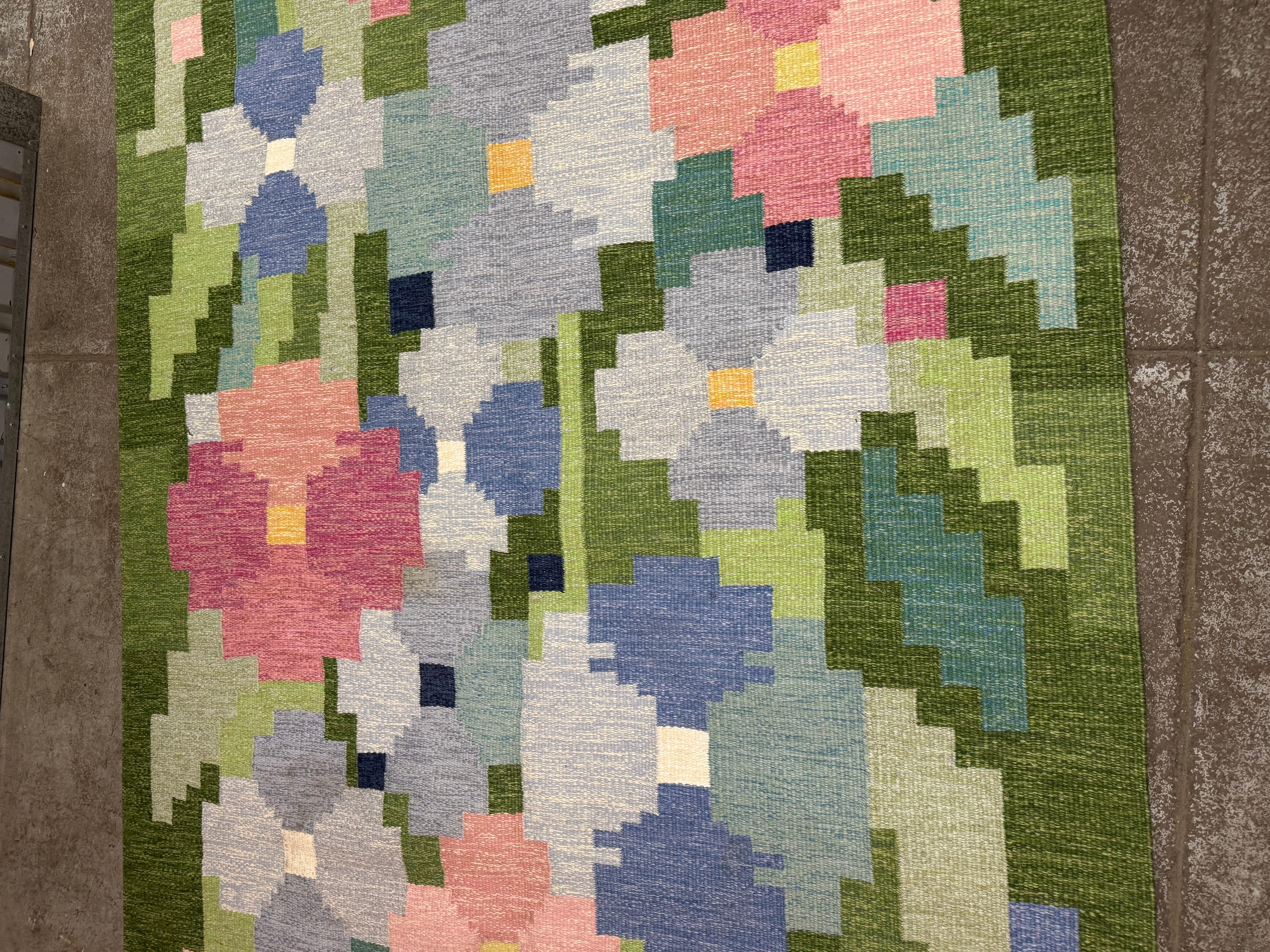 Ingegerd Silow Faltweve-Teppich (Mitte des 20. Jahrhunderts) im Angebot