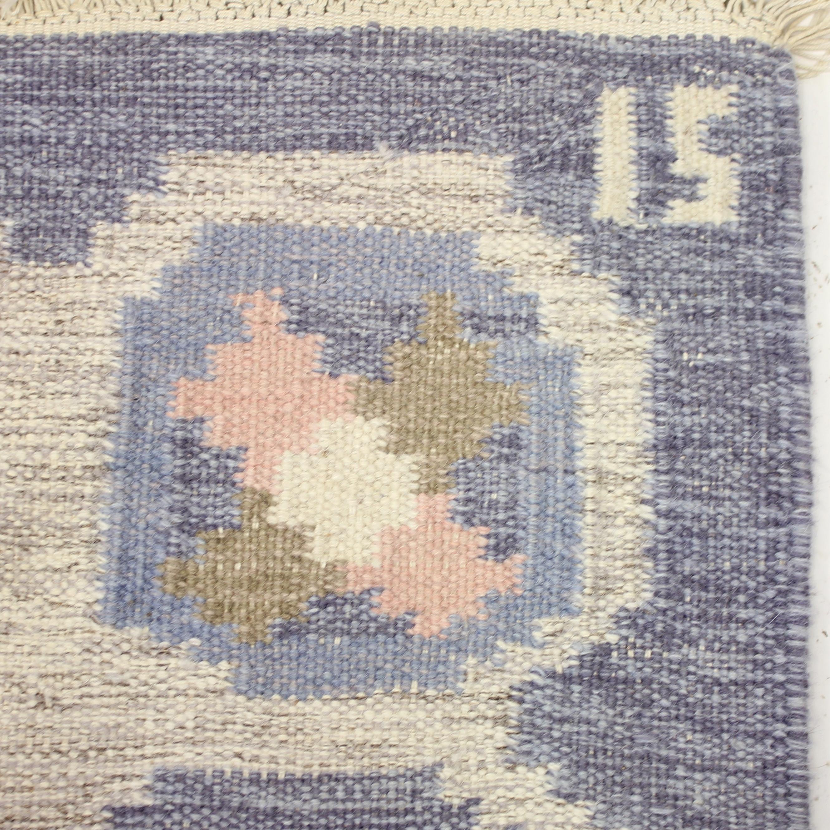 20th Century Ingegerd Silow, Flat Weave Röllakan Carpet, 1950s