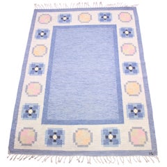 Ingegerd Silow, Flat Weave Röllakan Carpet, 1950s