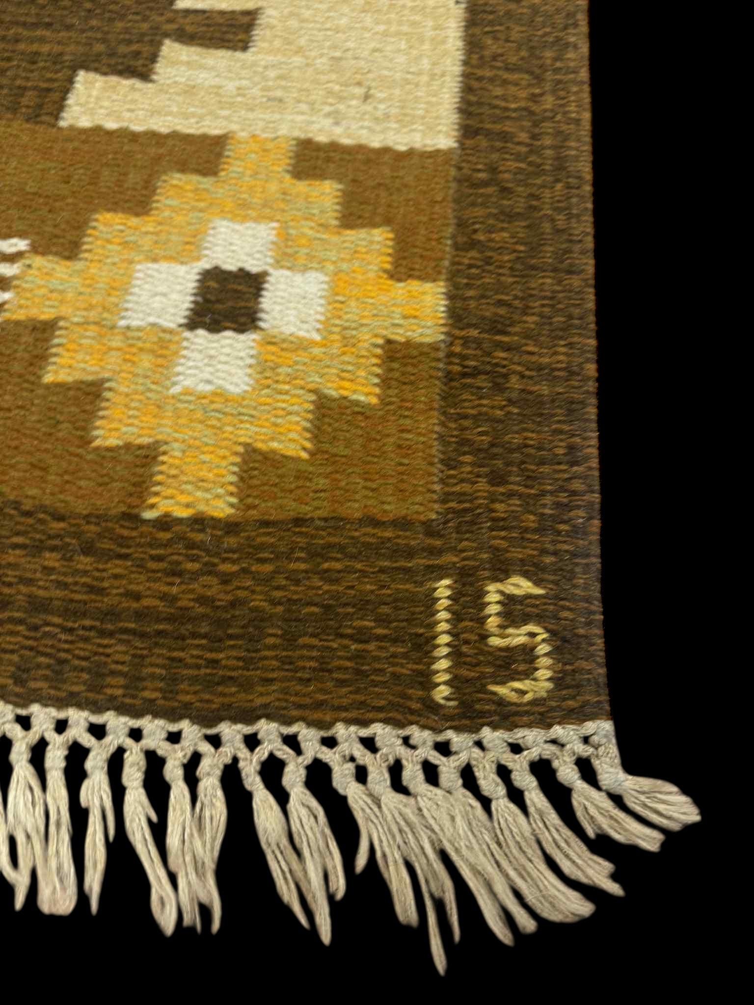 Coton Tapis Ingegerd Silow Suède années 1950 en vente