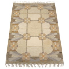 Ingegerd Silow Swedish Flat-Weave Rug, Sweden, 1960s