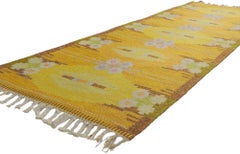 Ingegerd Silow Vintage Schwedisch Skandinavisch Röllakan Örbyhus in Gul