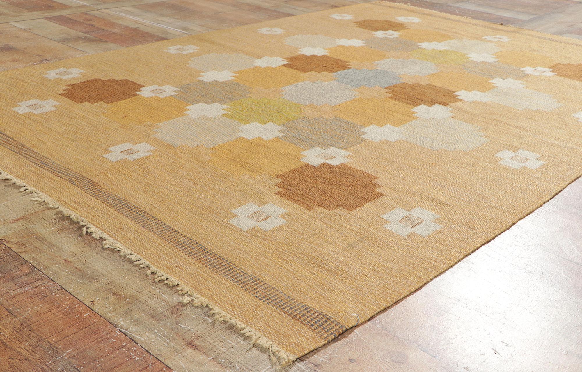 Tappeto Ingegerd Silow Vintage Scandinavo Svedese Röllakan, 04'06 x 06'08 in vendita 1