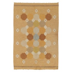 Ingegerd Silow Retro Swedish Rollakan Rug