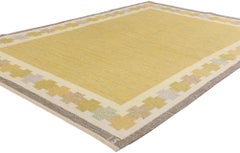 Ingegerd Silow Alfombra Vintage Sueca Escandinava Röllakan, 05'03 x 07'09