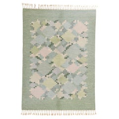 Ingegerd Silow Vintage Swedish Scandinavian Röllakan Rug, 05'06 x 07'08